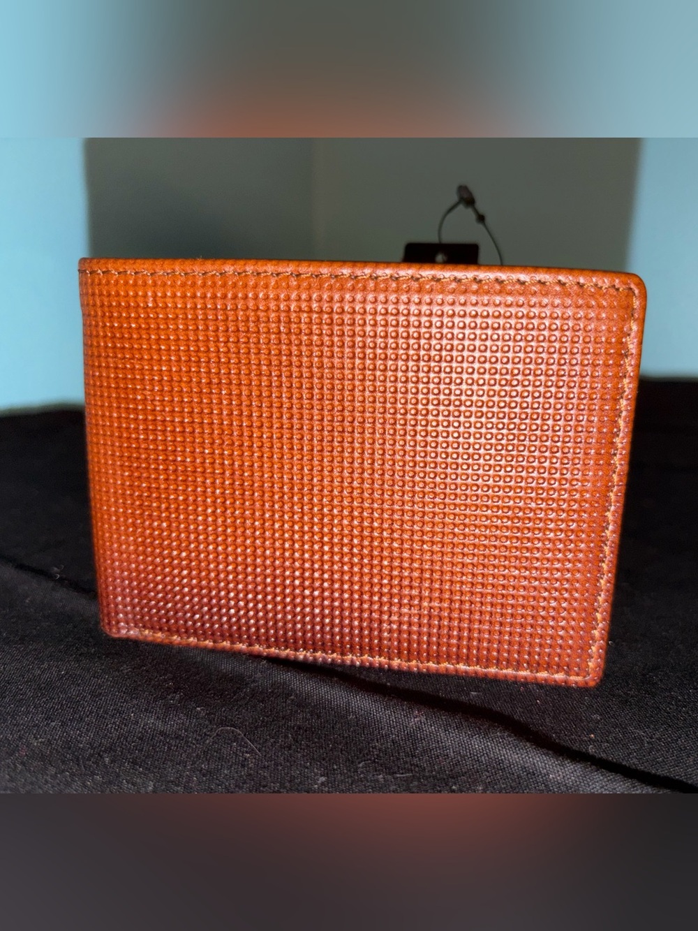 Patricia Nash Textured Leather Bi-Fold Wallet - Brown/Burnt Orange
